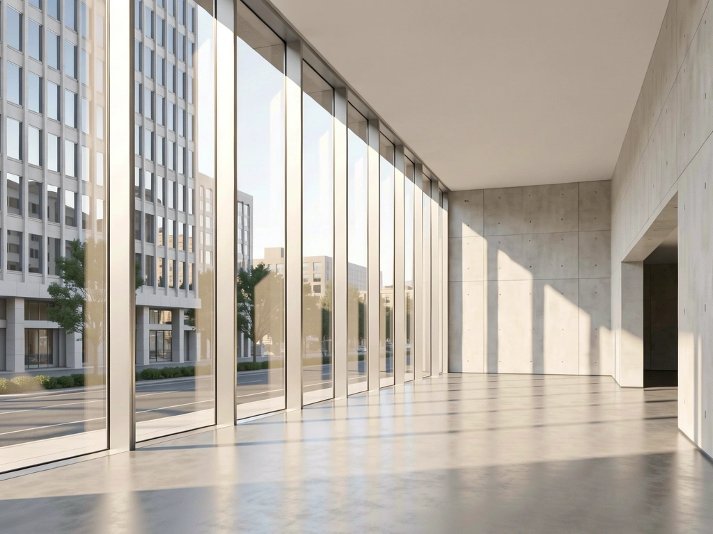 Serene architectural view of a Melbourne financial district